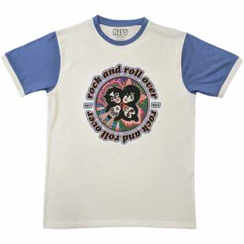 Merch Kiss: Ringer Maglietta Rock And Roll Over