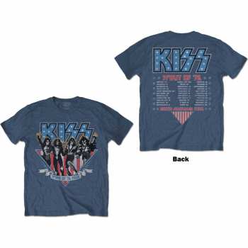 Merce Kiss: Kiss Unisex T-shirt: Americana (back Print) (small) S