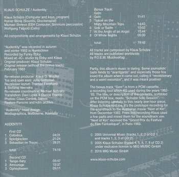 2CD Klaus Schulze: Audentity