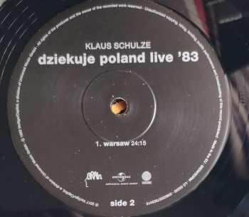2LP Klaus Schulze: Dziękuję Poland Live '83