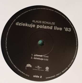 2LP Klaus Schulze: Dziękuję Poland Live '83