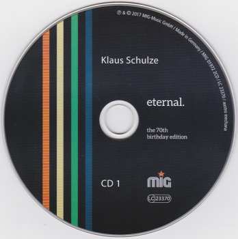 2CD Klaus Schulze: Eternal. The 70th Birthday Edition.