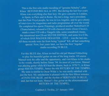 3CD Klaus Schulze: In Blue