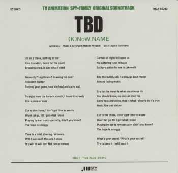 2CD (K)NoW_NAME: TV Animation Spy X Family Original Soundtrack = Spy X Family オリジナル・サウンドトラック