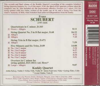 CD Franz Schubert: Complete String Quartets Vol.7