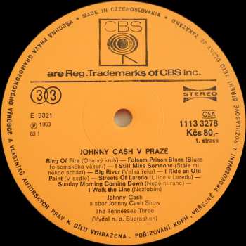 LP Johnny Cash: Koncert V Praze (In Prague Live)