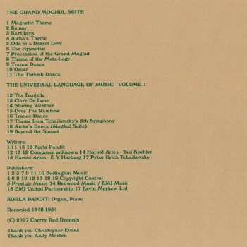 CD Korla Pandit: The Grand Moghul Suite / The Universal Language Of Music Volume 1