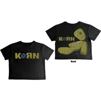 Merce Korn: Korn Ladies Crop Top: Doll Issues (back Print) (x-small) XS