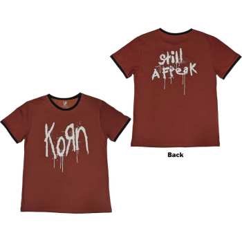 Merce Korn: Korn Unisex Ringer T-shirt: Logo (back Print) (x-large) XL