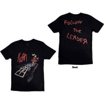 Merce Korn: Korn Unisex T-shirt: Follow The Leader Hopscotch (back Print) (small) S