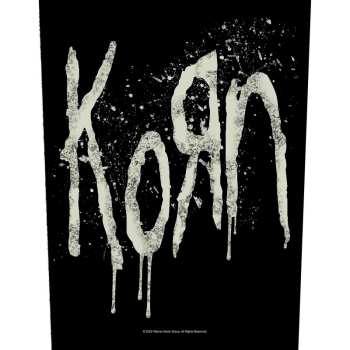 Merch Korn: Applicazione sulla schiena Splatter Logo Korn