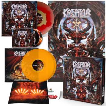 LP Kreator: Krushers Of The World (gold/red Ink Spot & Transparent Orange Vinyl) (box Set)