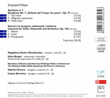 CD Narodowa Orkiestra Symfoniczna Polskiego Radia: Symphony No.7, Concerto For Violin, Violoncello & Orchestra