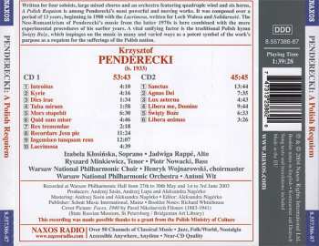 2CD Krzysztof Penderecki: A Polish Requiem