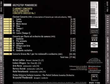 CD Krzysztof Penderecki: Clarinet Concerto / Flute Concerto / Concerto Grosso No. 1