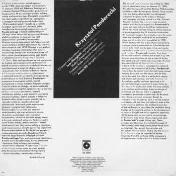 LP Krzysztof Penderecki: II Koncert Wiolonczelowy = The Second Cello Concerto