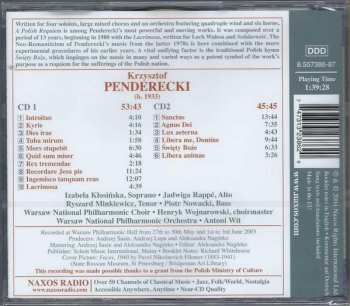 5CD/Set di cofanetti Krzysztof Penderecki: The Choral Works Of Krzysztof Penderecki