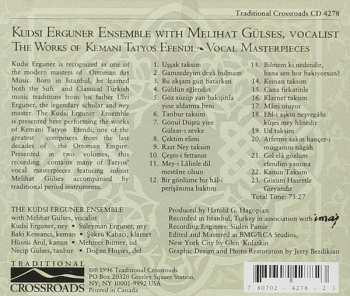CD The Kudsi Erguner Ensemble: The Works Of Kemani Tatyos Efendi - Vocal Masterpieces