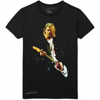 Merch Kurt Cobain: Maglietta Guitar Photo Colour 