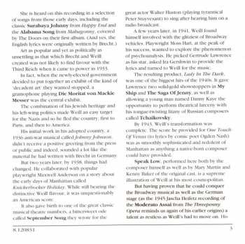 CD Kurt Weill: Mack The Knife - Songs Of Kurt Weill