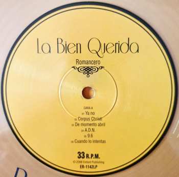 LP La Bien Querida: Romancero CLR | LTD
