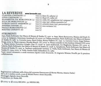 CD La Reverdie: Carmina Burana - Sacri Sarcasmi 