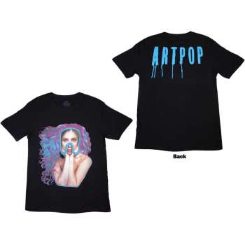 Merce Lady Gaga: Lady Gaga Unisex T-shirt: Artpop Goggles (back Print) (small) S