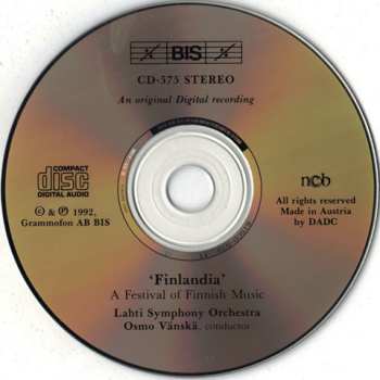 CD Lahti Symphony Orchestra: Finlandia: A Festival Of Finnish Music