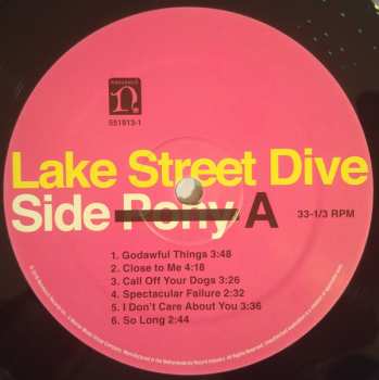 LP Lake Street Dive: Side Pony