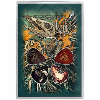 Merch Lamb Of God: Set di plettri Omens