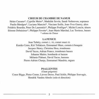 CD Ensemble La Fenice: Messe Pour Le Sacre De L'Empereur Matthias