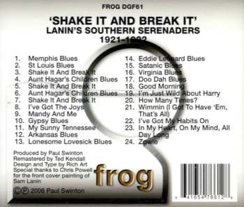 CD Lanin's Southern Serenaders: Shake It And Break It