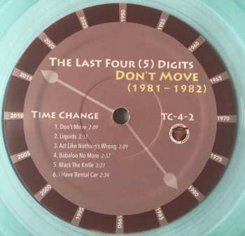 LP/CD Last Four Digits: Don't Move LTD | CLR