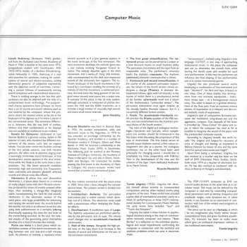 LP Tamas Ungvary: Computer Music