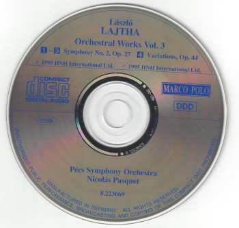 CD Pécs Symphony Orchestra: Orchestral Works Vol. 3: Symphony No. 2 • Variations, Op. 44