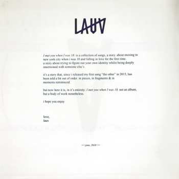 2LP Lauv: I Met You When I Was 18. CLR | LTD