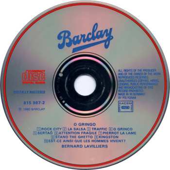 CD Bernard Lavilliers: O Gringo