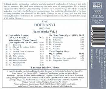 CD Ernst von Dohnányi: Dohnanyi: PIano Works Vol. 2