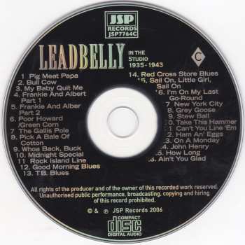 4CD/Set di cofanetti Leadbelly: Important Recordings 1934 - 1949