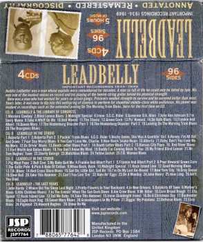 4CD/Set di cofanetti Leadbelly: Important Recordings 1934 - 1949