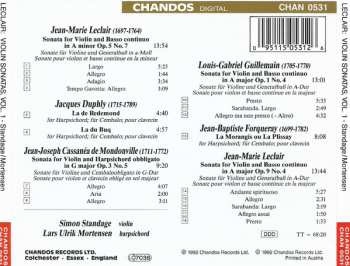 CD Lars Ulrik Mortensen: Violin Sonatas, Vol. 1