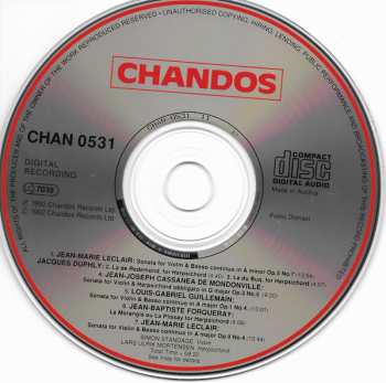 CD Lars Ulrik Mortensen: Violin Sonatas, Vol. 1