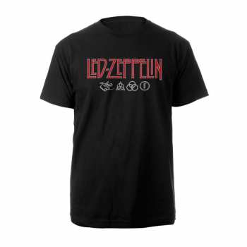 Merch Led Zeppelin: Maglietta Logo Led Zeppelin & Symbols