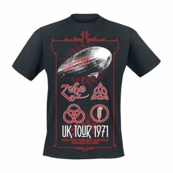 Merch Led Zeppelin: Maglietta Uk Tour 1971
