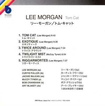 CD Lee Morgan: Tom Cat LTD