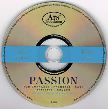CD Leipziger Streichtrio: Passion