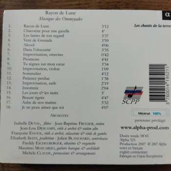 CD L'Ensemble Aromates: Rayon De Lune - Musique des Ommeyades