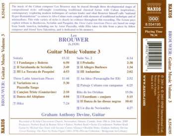 CD Leo Brouwer: Guitar Music Volume 3: Sonata • Hika • Suite No. 2 • Rito De Los Orishas