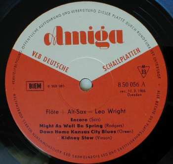 LP Leo Wright Combo: Flöte + Alt-Sax
