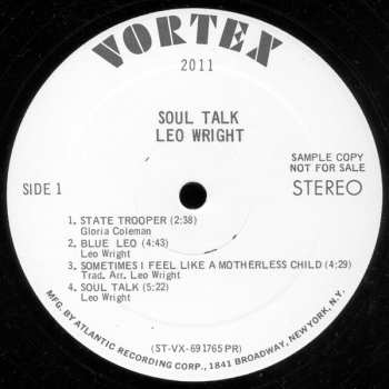 LP Leo Wright: Soul Talk